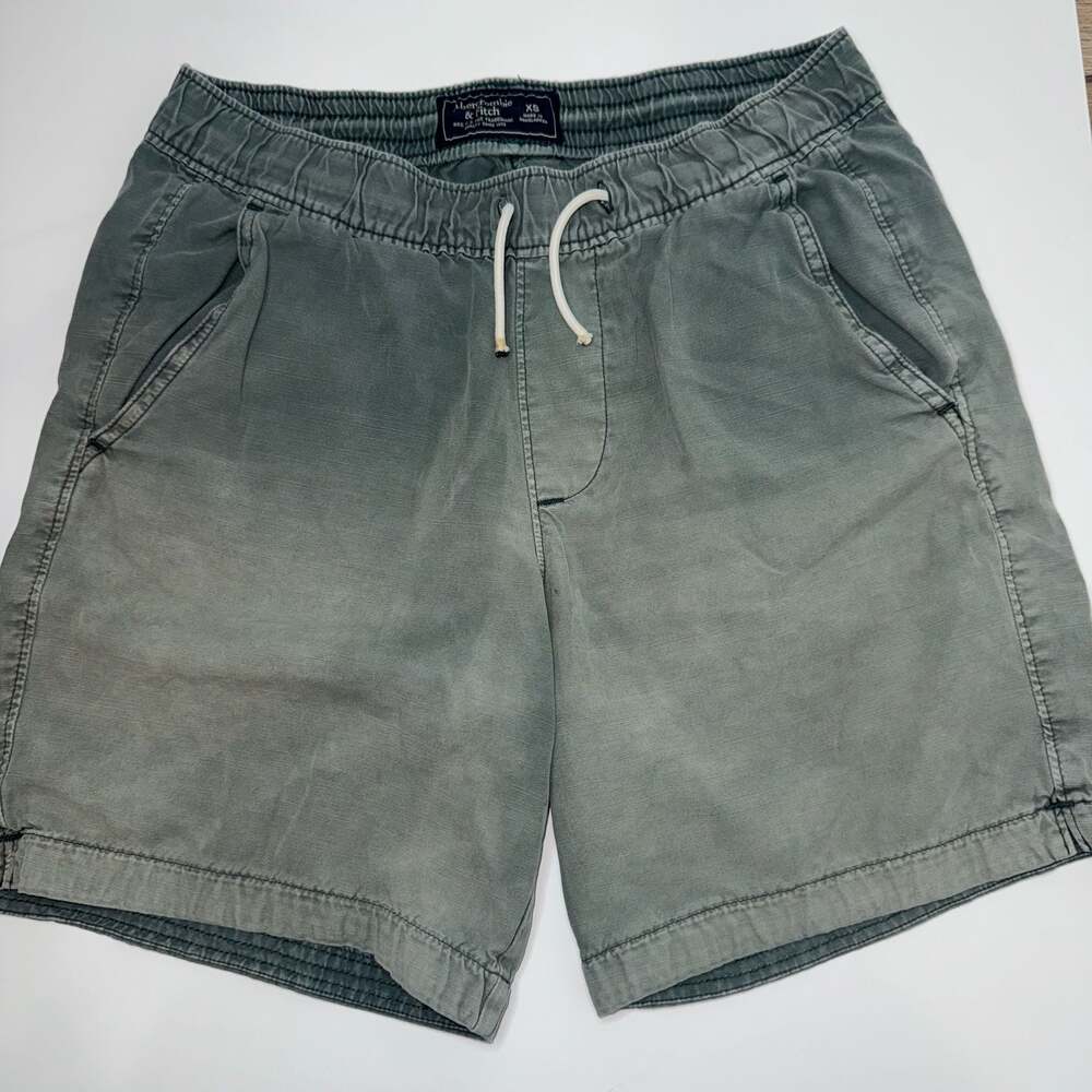 Abercrombie & Fitch XS Pull-On Linen-Blend Stretch Shorts